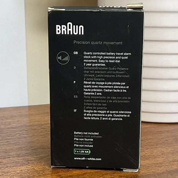 Off-White x BRAUN Orange Travel Clock NIB - Picture 6 of 8